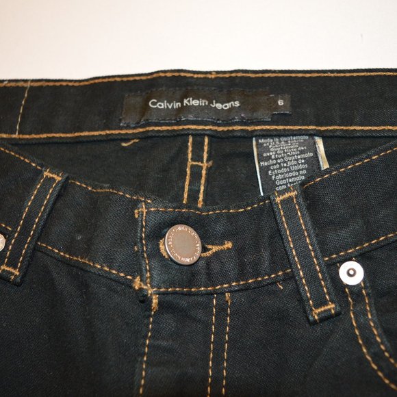 Calvin Klein Bootcut Black Women's Size 6 Five Pocket - Picture 7 of 8